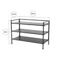 thumbnail image 4 of Seville Classics 3-Tier Stackable Interlock 12-Pair Resin Slat Sturdy Metal Frame Shoe Storage Rack Organizer, Espresso Slat, 4 of 16