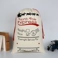 thumbnail image 2 of Christmas Stocking Gift Bag Drawstring Design Candy Toy Holder Storage Organizer Cloth Pouch Type 7, 2 of 8
