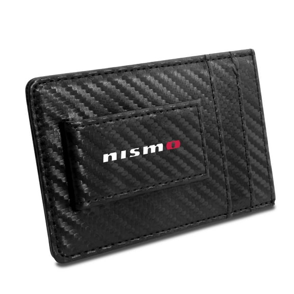 Nissan NISMO Slim Black Carbon Fiber RFID Block Card Holder Wallet