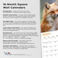 thumbnail image 6 of Canadian Geographic Foxes | 2026 12x24" (Hanging) Square Wall Calendar, 6 of 9
