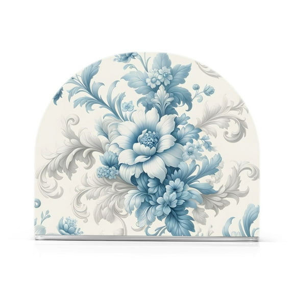 Ryvnso Flower Blue Acrylic Napkin Holder Table Kitchen Paper Tissue Organization 1 Pack