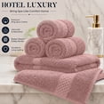 thumbnail image 4 of Dan River Washcloth for Face 12 pack Soft Absorbent and Quick Drying Durable Cotton Face Towel - Dusty Rose, 4 of 8