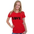 thumbnail image 4 of Love Autism Awareness Puzzle Piece Womens Slim Fit Graphic Tee Brisco Brands S, 4 of 5