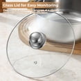 thumbnail image 3 of Thick Stainless Steel Cookware Set, Pots and Pans Set, 11 Pcs Kitchen Induction Cookware Set with Glass Lid for Cooking, Induction Compatible Set for Rv and Camping with Cleaning Brush,Silver, 3 of 6