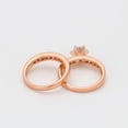 thumbnail image 4 of Anillo Compromiso Alianza Oro Rosa 14k Lam Swarovski Novios rosa 9, 4 of 4