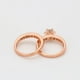 thumbnail image 4 of Anillo Compromiso Alianza Oro Rosa 14k Lam Swarovski Novios rosa 9, 4 of 4