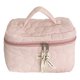 thumbnail image 2 of Bolso de cosméticos Bolso de lavado informal Acolchado de moda simple para acampar (rosa de flores), 2 of 5