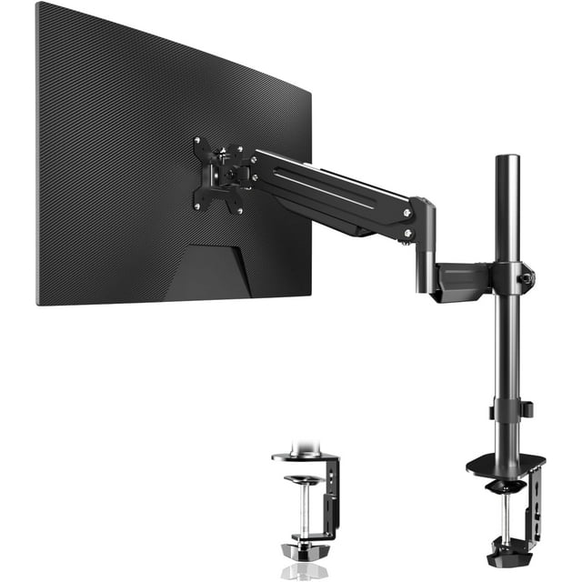 Bras pour Moniteur Simple Support de Bureau pour Moniteur Simple Support de Moniteur Réglable pour Écran Supporte jusqu'à Lb x Support de Moniteur Vesa
