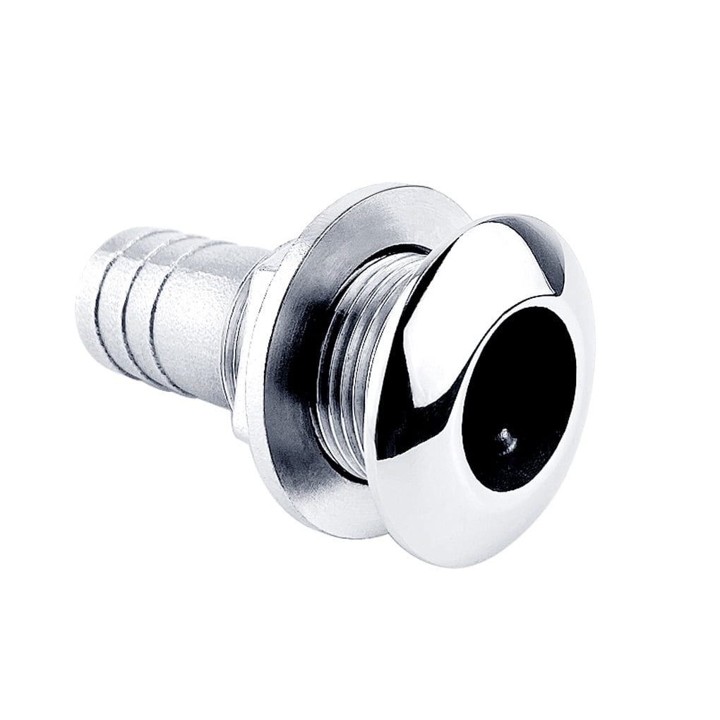 Stainless Steel Straight ThruHull Valve Fitting Water Outlet Indoor