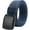 Navy Blue, variant on Men's Nylon Web Belt with YKK Plastic Buckle - Breathable and Durable Waist Strap for Work, Outdoor Sports and More - Adjustable up to 46in (53"L x 1.5"W) - Black