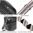 thumbnail image 3 of Bolso bandolera para mujer WEIHJMXG de piel auténtica color verde, 3 of 5