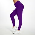 thumbnail image 5 of RKZDSR Women's High Waist Yoga Pants Scrunch Tummy Control Workout Ruched Butt Lifting Stretchy Leggings Anit Cellulite Textured Booty Tights(Purple,M), 5 of 6