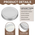 thumbnail image 4 of 6pcs Mason Jar Lids 3.39" Tinplate Leak-proof Mason Canning Covers, Silver, 4 of 7