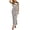 White, variant on Women's Striped Knit Bodycon Dress, Side Slit Casual Beach Midi Dress,Khaki,XL