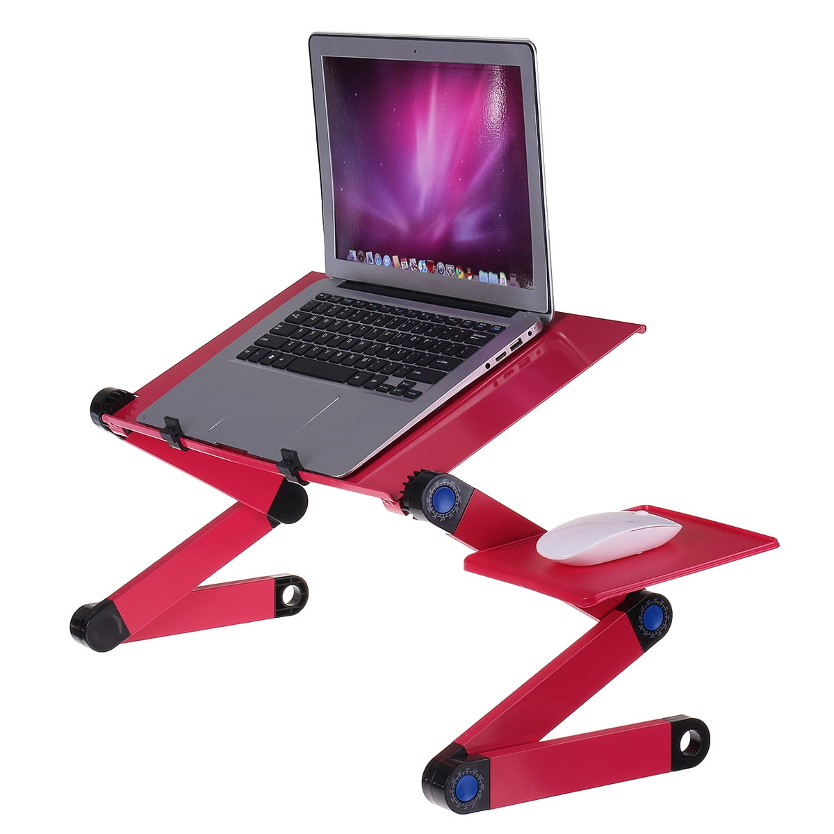 360°Adjustable Folding Laptop Table Lap Desk Bed Computer Tray Stand Red 