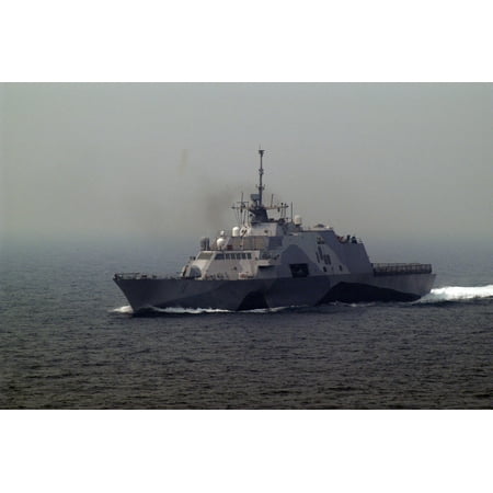 LAMINATED POSTER The littoral combat ship USS Freedom (LCS 1) is underway off the coast of Malaysia during a division Poster Print 24 x