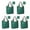 Green Christmas Tree, variant on 5 Pack Foldable Shopping Bag,Green Christmas Santa and Icon Pattern Reusable Grocery Bags with Pockets,Large Reusable Tote Bags with Handles Waterproof & Lightweight