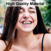 18K Gold Plated Diamond Hip Hop Teeth Grillz Top Bottom Mouth Grill Set Custom
