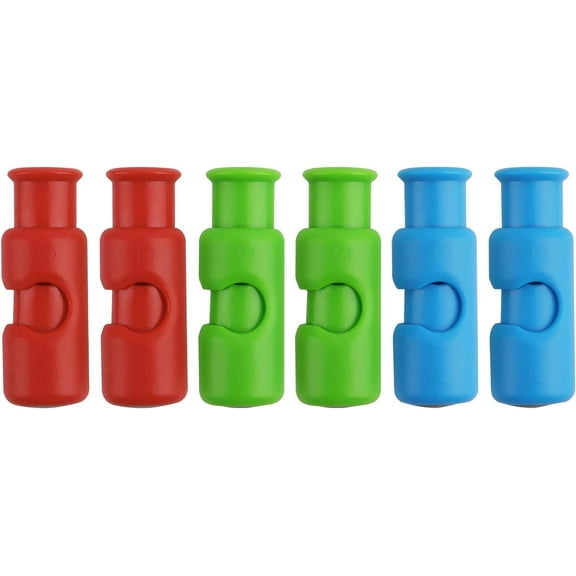 6 Pack Squeeze and Lock Colored Bag Clips, Bread Bag Closers, Plastic Bag Clips for Food Storage, Chips Bag and Snack Bag