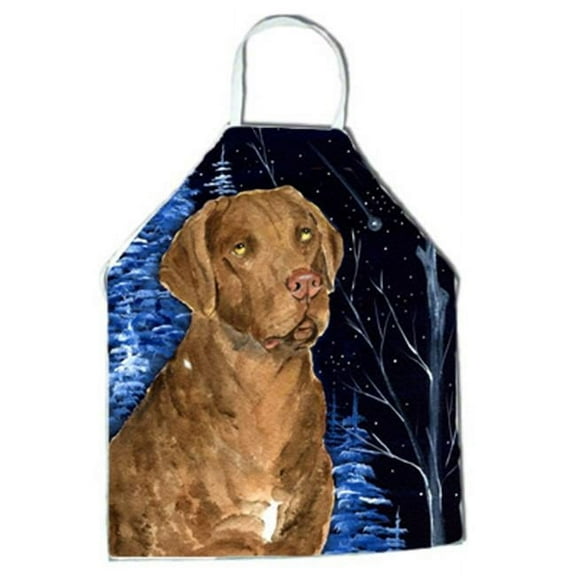 Starry Night Chesapeake Bay Retriever Apron - 27 x 31 in.