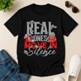 thumbnail image 6 of Real Ones Move in Silence Graphic T-Shirt, Unisex Classic Fit Tee, 6 of 9