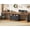 Black + Brown, variant on SEDETA 2 Person Desk, 94.5 Inch Extra Long Computer Desk with Large Filing Drawer & Outlets, Farmhouse Double Workstation Corner Desk with Storage Shelves for Home Office, Black + Brown