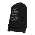 thumbnail image 5 of TWZH Women All Mama Wants Is A Silent Night Round Neck Letter Sweatshirt, 5 of 6