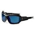 thumbnail image 2 of Ergodyne Skullerz Loki Convertible Safety Sunglasses/Goggle Kit- Black Frame, Blue Mirror Lens, 2 of 4