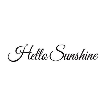 Hello Sunshine Stencil by StudioR12 | Trendy Script Word Art - Small 12 x 3-inch Reusable Mylar Template | Painting, Chalk, Mixed Media | Use for Journaling, DIY Home Decor - (Best Small Suv Used Consumer Report)