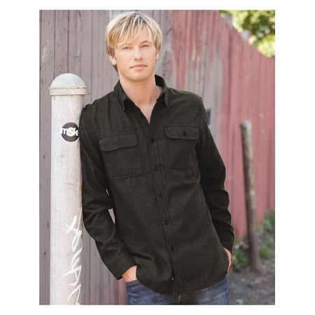 Burnside Wovens - Fall Long Sleeve Solid Flannel Shirt