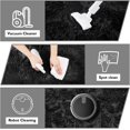 thumbnail image 3 of 8x10 Fluffy Area Rugs for Living Room, Shag Area Rug for Bedroom, Black Soft Fuzzy Rug Non-Shedding Indoor Plush Carpet for Kids Bedroom Nursery Home Decor, 3 of 8