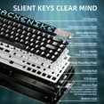 thumbnail image 3 of Machenike KT68 Pro 65% RGB Wireless Compact Mechanical Gaming Keyboard, Customizable LED Screen, 3-Modes 68 Keys Hot Swappable Gateron Brown Switch, Anti-Ghosting, Transparent Keycaps, Win/Mac, Black, 3 of 6