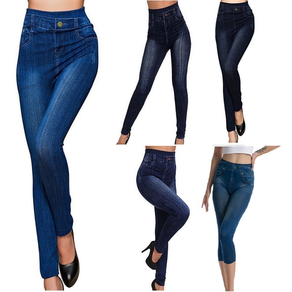 Dzrciro Capri Leggings for Women, Plus Size Elastic High Waist Skinny Pullover Jeggings, Lightweight Yoga Basic Pants S-3XL