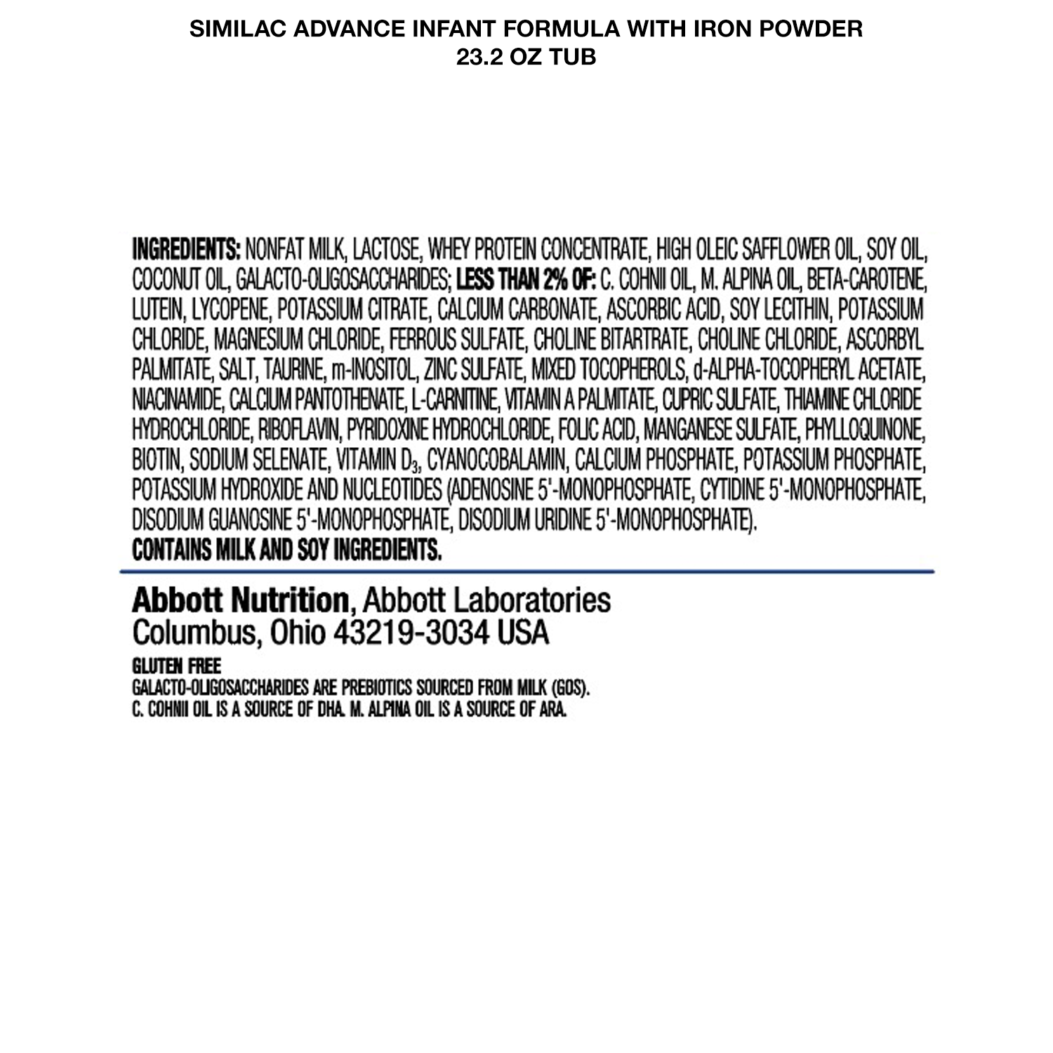 Similac® Advance®* Powder Baby Formula with Iron, DHA, Lutein, 23.2-oz Tub - image 4 of 13