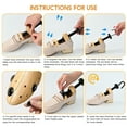 thumbnail image 5 of FIXPARTS Wooden Shoe Stretcher,4-Way Shoe Expander Widener,Shoe Tree Wide feet for Women & Men,Pair, 5 of 7