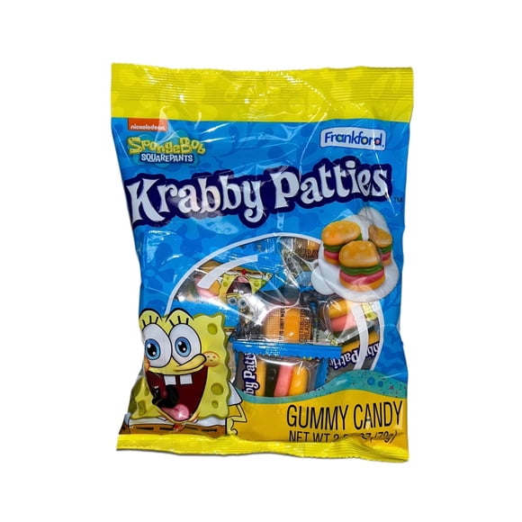 Spongebob Krabby Patties Gummy Candy Bag 2.54OZ