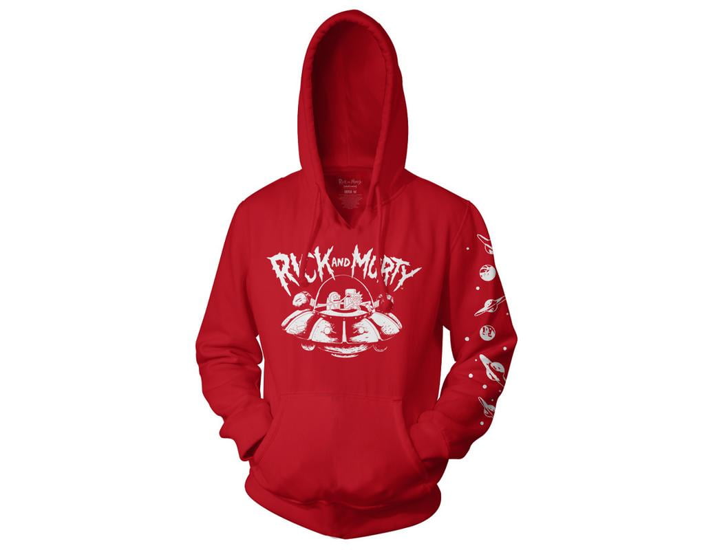 Red rick and morty hoodie Clearance