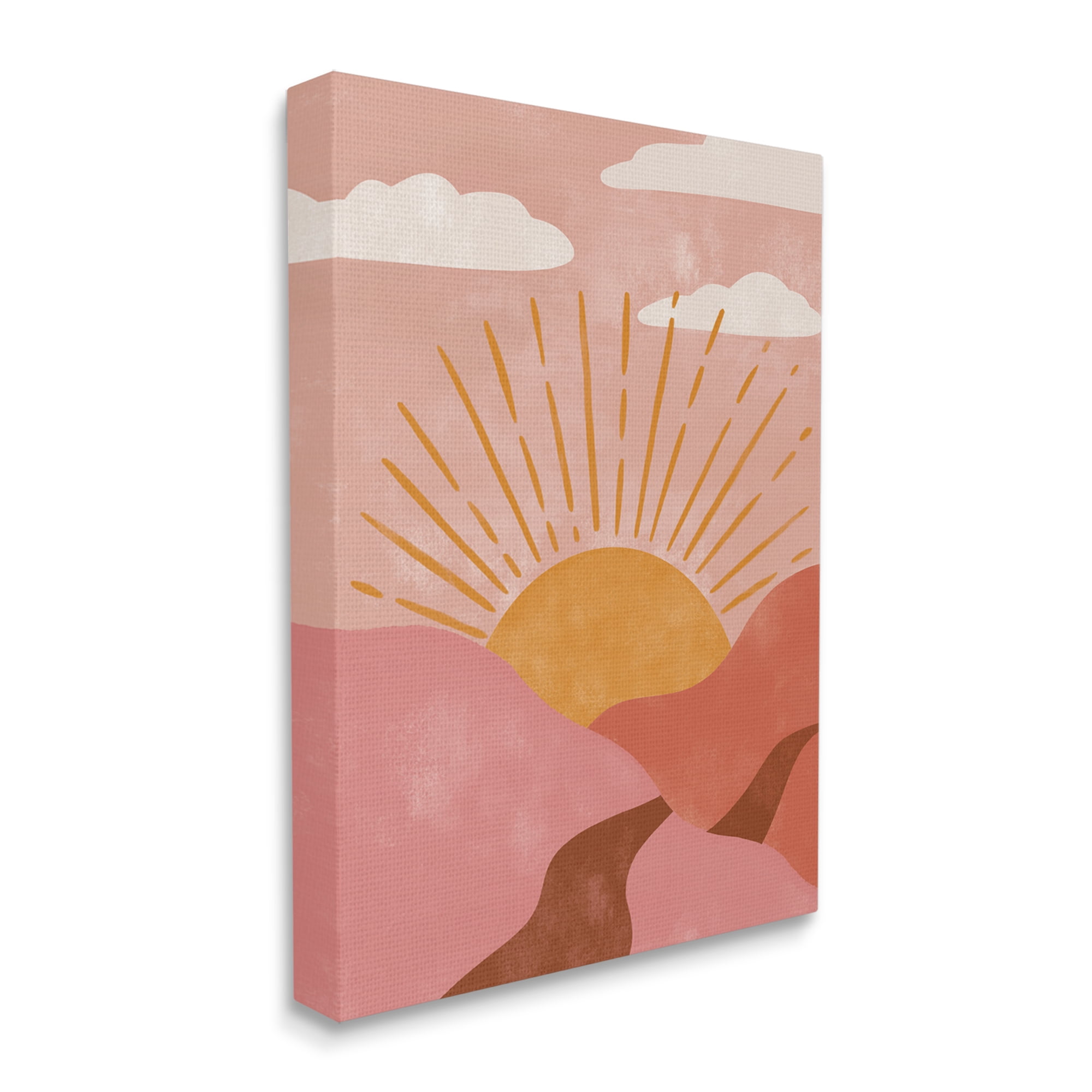 Stupell Industries Boho Desert Sun Setting Beneath Mountain Path Canvas Wall Art, 16 x 20, Design by Deborah Curiel