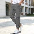 thumbnail image 5 of Bixock Toddler Boys Sweatpants Elastic Waist Jogger Pants Kids Solid Color Side Pocket Loose Breathable Campus Casual Daily Outer Wear Size 11-12Years, 5 of 6