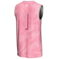 thumbnail image 3 of Youth GameDay Greats #1 Pink Furman Paladins Lightweight Basketball Fashion Jersey, 3 of 4
