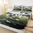 thumbnail image 3 of Homewish Sport Soccer 4pcs Bed Sheets for Children Teens Adults,Ball Gamer King Sheets,Football Print Super Cozy Sheet Set,Lightweight Room Decor, 3 of 7