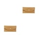 thumbnail image 3 of Minnieouse Cartera de cuero PU para mujer, monedero de repuesto con botón a presión, elegante, exquisito, estilo Simple, monedero para chicas, Marrón 2piezas, 3 of 6