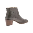 thumbnail image 2 of Journee Collection Womens Ulima Leather Zipper Cap Toe Boots, 2 of 2