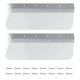 thumbnail image 3 of 2 protectores laterales contra salpicaduras de acero inoxidable con tornillos para fregadero, baño y cocina., 3 of 8