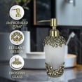 thumbnail image 5 of Decozen Gifts for Mom - Premium Frosted Glass Lotion Dispenser for Mother's Day Gifts, Bathroom Decor, Soap Dispenser, Glass Pump Bottle, Liquid Hand Soap Bottle - Mothers Day Decor, 5 of 8