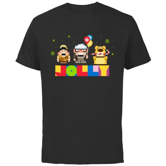 Disney and Pixar’s Up Christmas Holiday Jolly Nutcrackers - Short Sleeve Cotton T-Shirt for Adults - Customized-Black