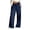 j131-Blue, variant on Casual Wide Leg Pants For Women Solid Color Drawstring Waist Palazzo Pants With Pockets Ladies Lightweight Breathable Trousers,S