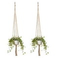 thumbnail image 3 of Teissuly Macrame Plant Hangers Hanging Basket Hanging Plant Holder Bohemian Decor Plant, 3 of 3