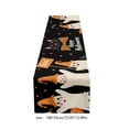thumbnail image 3 of Yeciiwht Halloween Table Runner 13x72 in, Pumpkin Ghost Table-Runners Linen Breathable Fabric Table Runners for Fall Party Dining Table Holiday Decor, 3 of 6