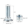 thumbnail image 2 of Tornillos de Carro de Cuello Cuadrado de Acero al Carbono 3/8-16 x 1-1/4" con Tuercas y Arandelas Uxcell 10 Juegos, 2 of 5